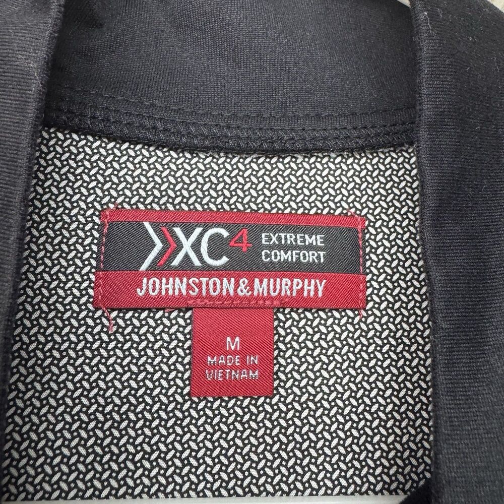 Johnston & Murphy XC4 Pullover Medium Black Performance 1/4 Zip Extreme Comfort - Picture 7 of 13